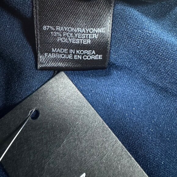 NWT Marc by Marc Jacobs Asymmetric Mini Dress Sz M Shimmer Blue Event Party - Picture 14 of 16